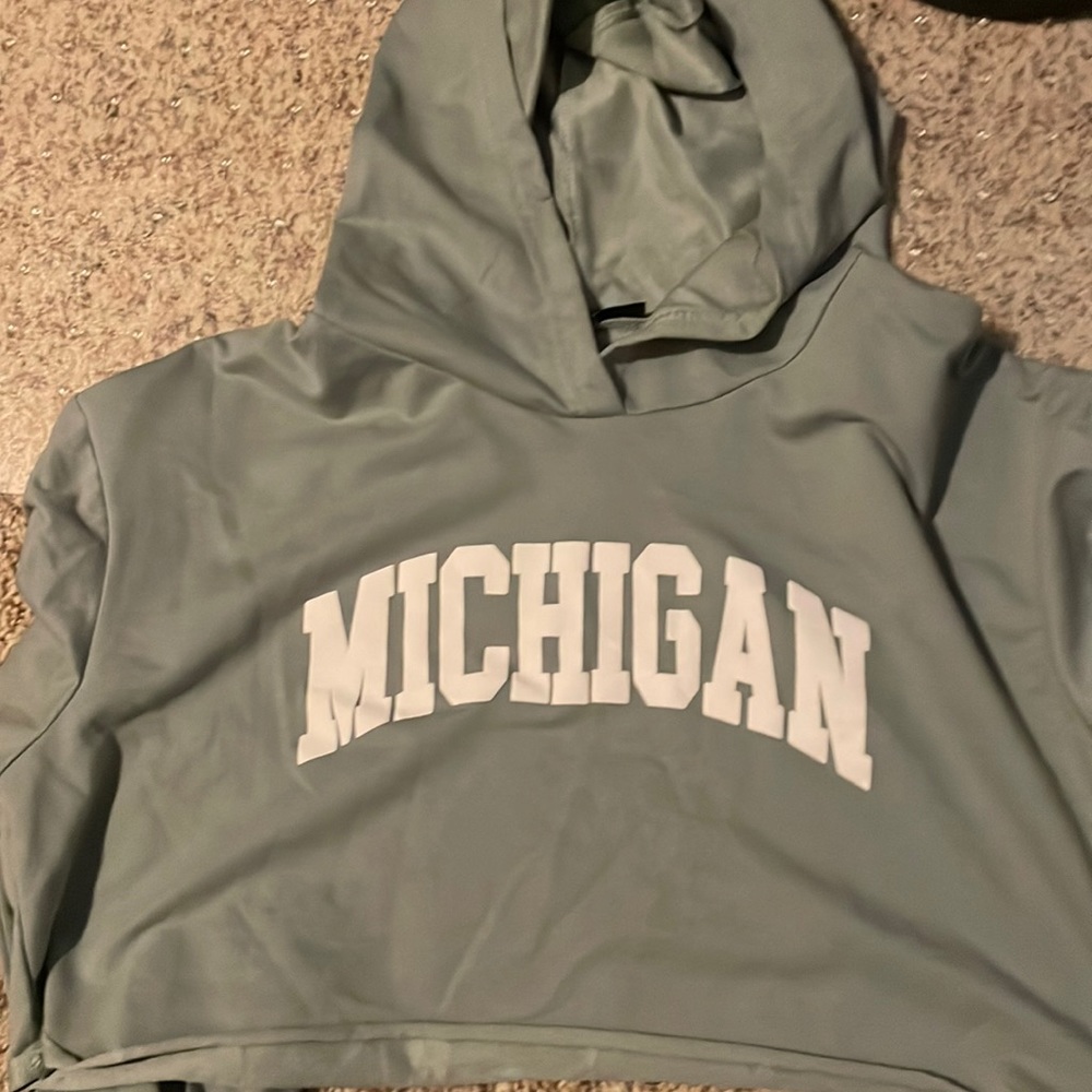 Michigan Crop Top Hoodies